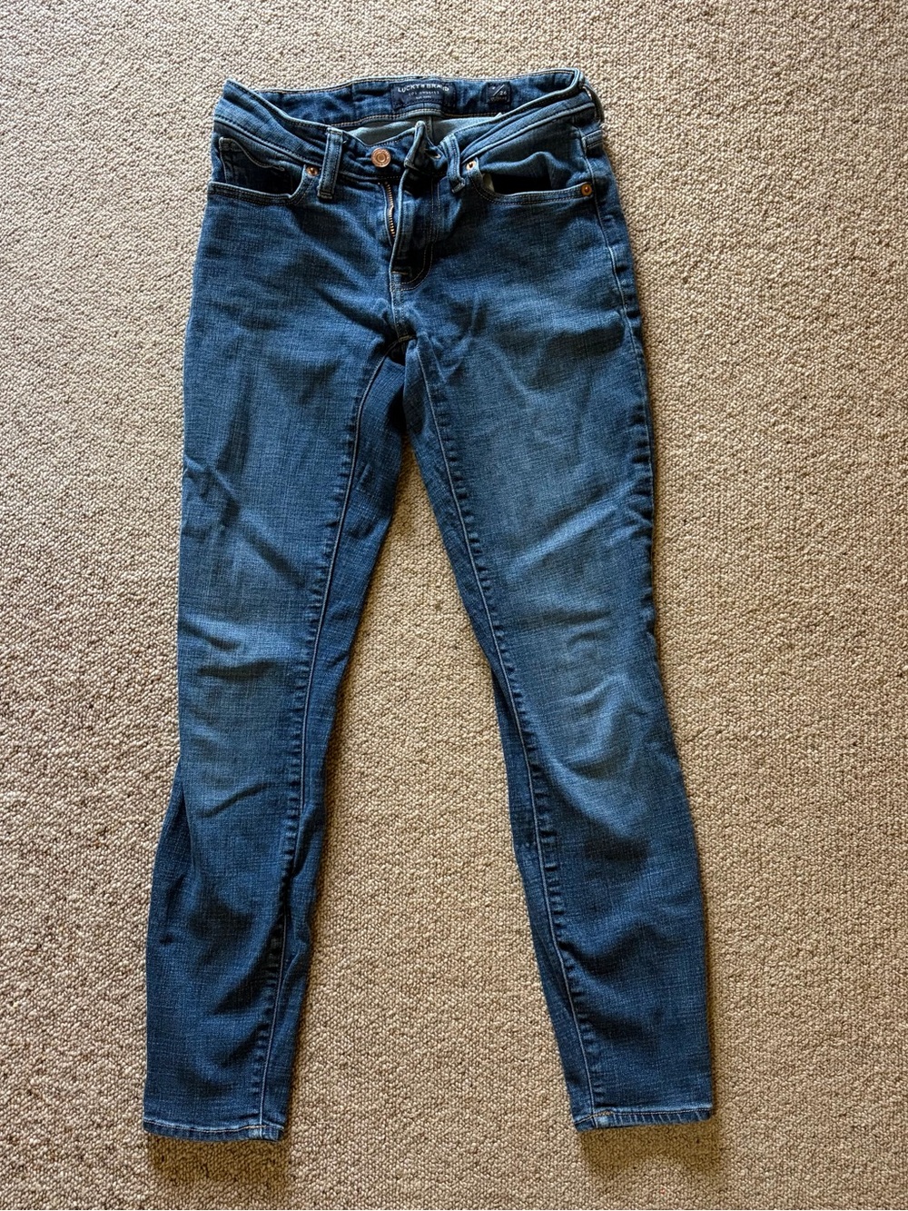 Lucky Brand Women's Dark Blue Skinny Jeans